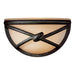 Aspen™ II 1 Light Wall Sconce in Aspen Bronze™ Finish with Rustic Scavo Glass - Minka-Lavery
