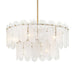 Oldmill 9-Light Pendant - Legacy Brass with Alabaster Glass - Minka-Lavery