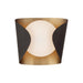 Flare 1-Light Vanity - Dark Bronze and Legacy Brass with Etched Opal Glass - Minka-Lavery