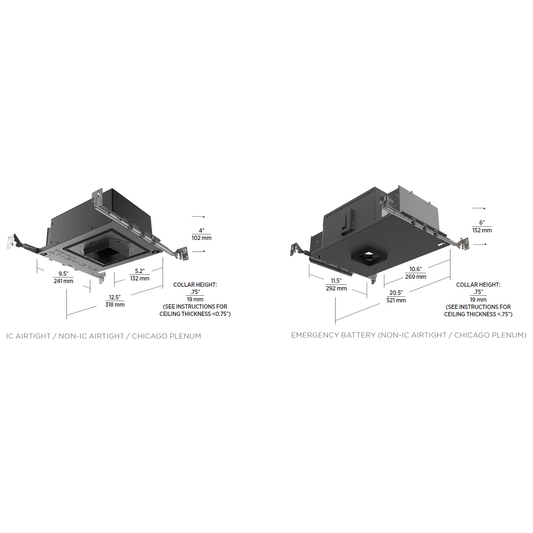 Element 3IN Round Wood Ceiling Fixed Downlight Housing