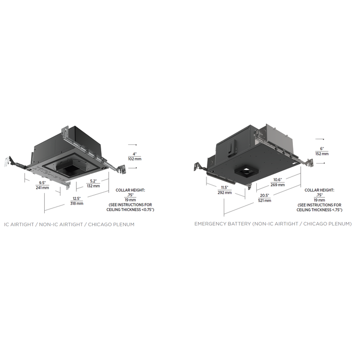 Element 3" Round Wood Ceiling Adjustable Downlight Housing