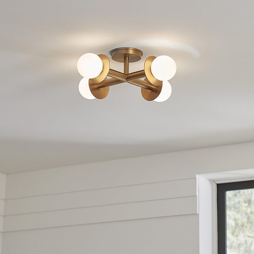 Nodes Semi-Flush Mount by Visual Comfort Studio