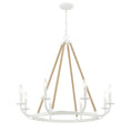 Load image into Gallery viewer, LANTON 8 Light Chandelier in Sand White Finish - Minka-Lavery
