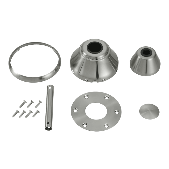 Visual Comfort Fan Maverick 88/99 Custom Finish Kit in Brushed Steel