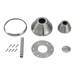 Visual Comfort Fan Maverick Custom Finish Kit in Brushed Steel