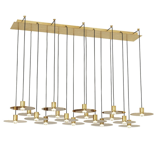 Visual Comfort Modern Eaves Multi-Light Linear Chandelier