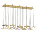Visual Comfort Modern Eaves Multi-Light Linear Chandelier