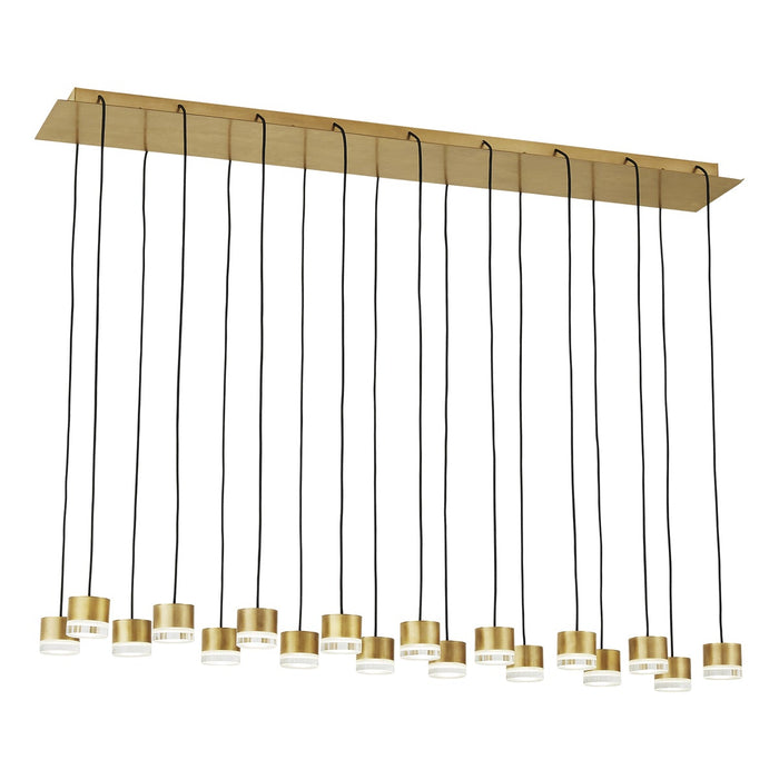 Visual Comfort Modern Gable Multi-Light Linear Chandelier