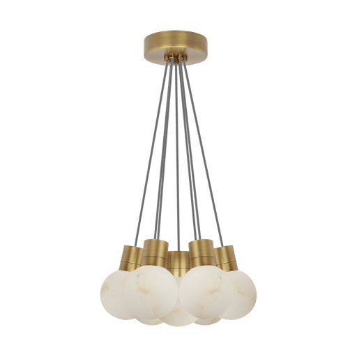 Visual Comfort Modern Mina Alabaster 7-Light Chandelier