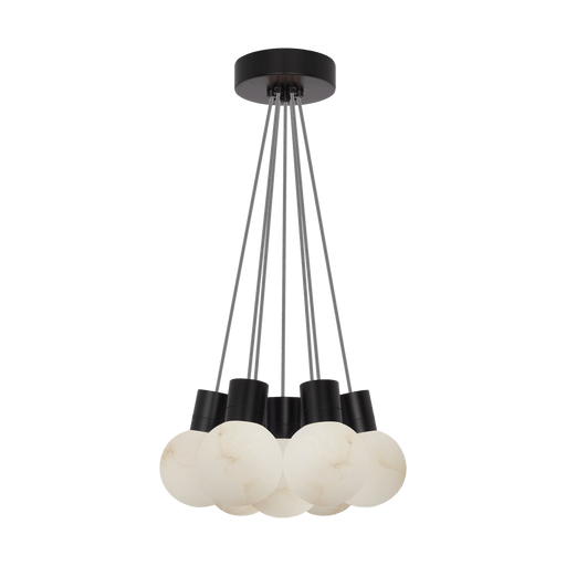 Visual Comfort Modern Mina Alabaster 7-Light Chandelier