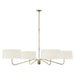 Visual Comfort Signature Canto Grande Four Arm Chandelier