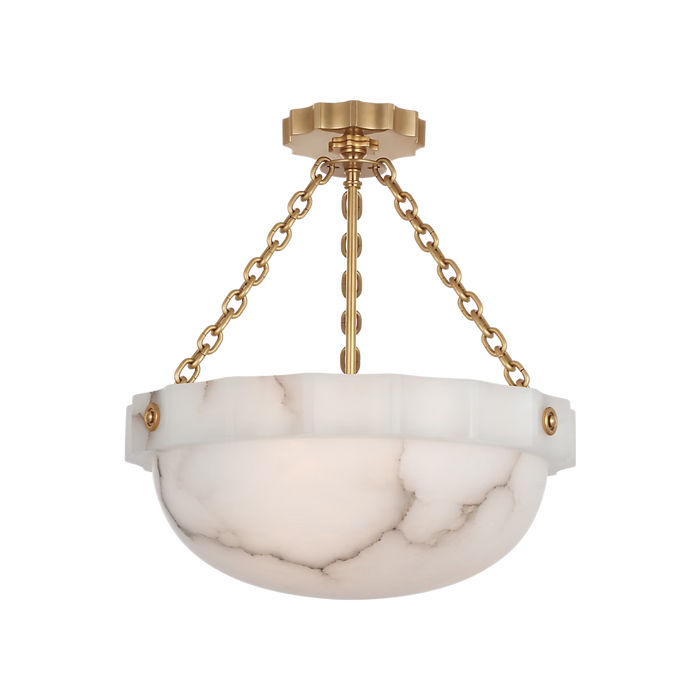 Visual Comfort Signature Fluted Band Semi-Flush Mount