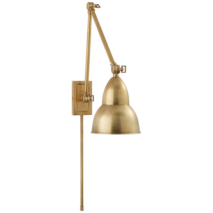 Visual Comfort Signature French Library Double Arm Wall Lamp