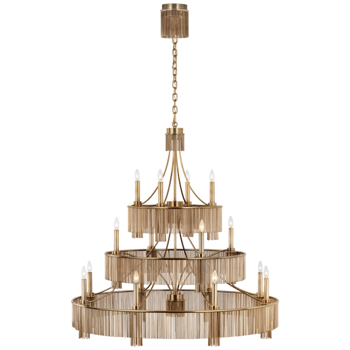 Visual Comfort Signature Sutton 50" Three Tier Chandelier