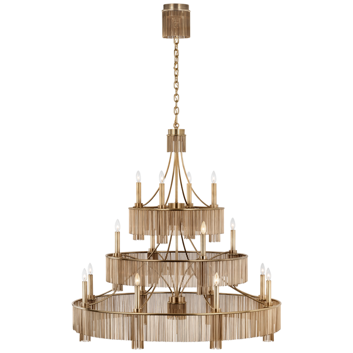 Visual Comfort Signature Sutton 50" Three Tier Chandelier