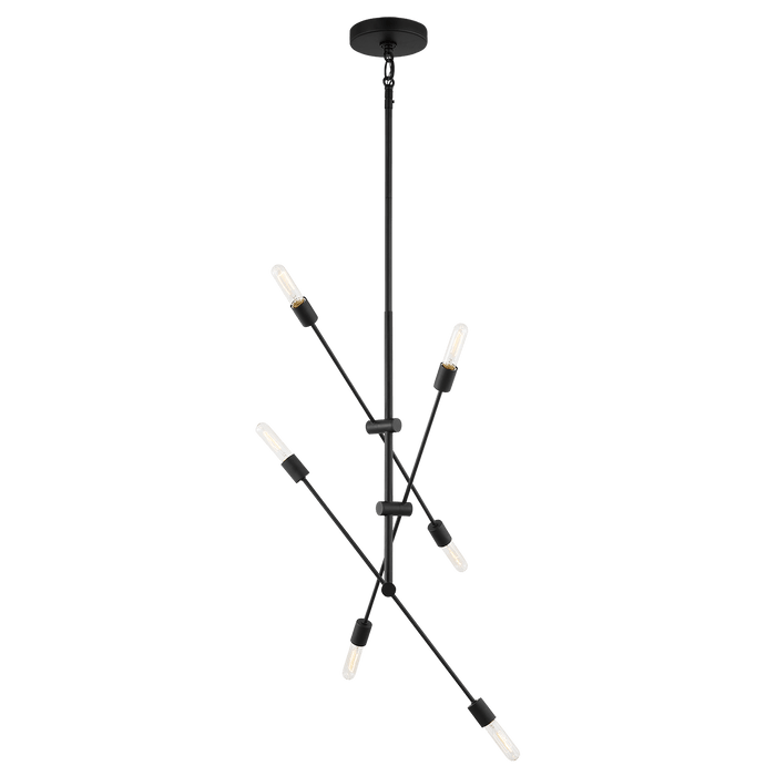 Visual Comfort Studio Axis Six Light Large Chandelier