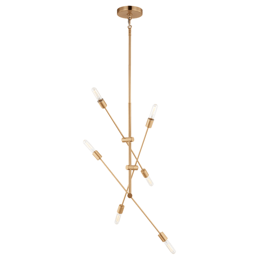 Visual Comfort Studio Axis Six Light Large Chandelier