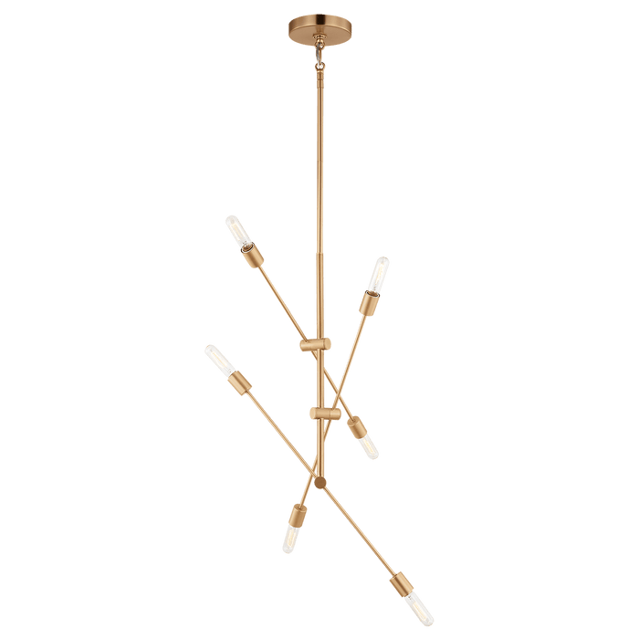 Visual Comfort Studio Axis Six Light Large Chandelier