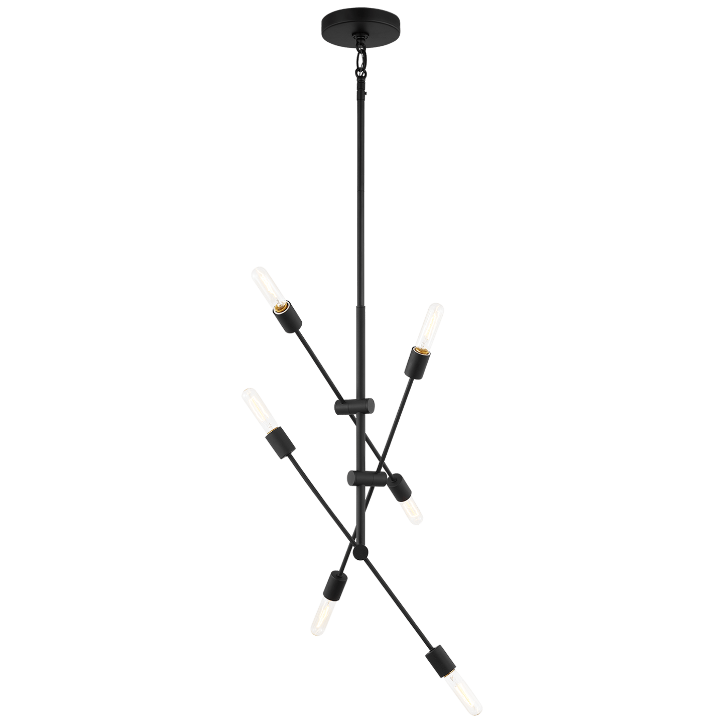 Visual Comfort Studio Axis Six Light Medium Chandelier