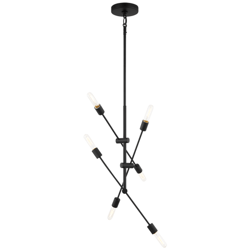 Visual Comfort Studio Axis Six Light Medium Chandelier