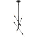 Visual Comfort Studio Axis Six Light Medium Chandelier