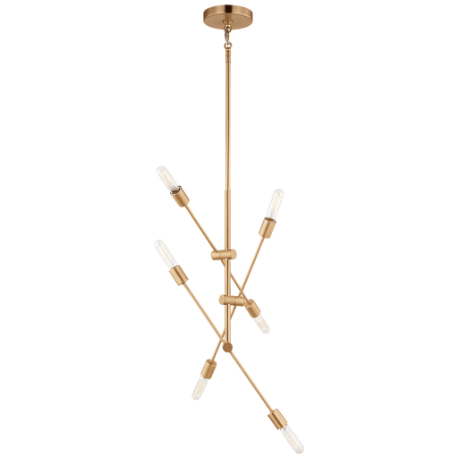 Visual Comfort Studio Axis Six Light Medium Chandelier