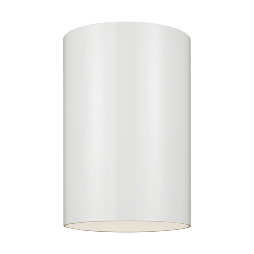 Visual Comfort Studio Outdoor Cylinders Small LED Ceiling Flush Mount