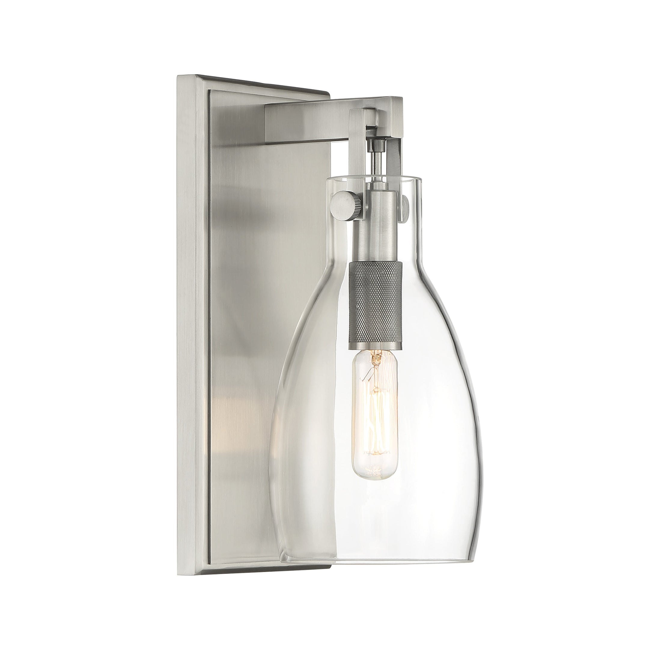 Tiberia 1 Light Bath in Pewter Finish with Clear Glass - Minka-Lavery