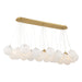 Langford 12-Light Island - Legacy Brass with Art Glass - Minka-Lavery