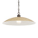 Derby 1-Light Pendant - Dark Bronze with Light Oak Printed Shade - Minka-Lavery