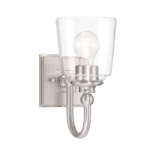 Antonia 1 Light Wall Sconce in Brushed Nickel Finish - Minka-Lavery