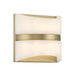 Velaux 6.5" LED Wall Sconce in Soft Brass Finish with Faux Alabaster - Minka-Lavery
