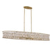 Horsmore 8-Light Island - Painted Legacy Brass with Bleached Wooden Beads - Minka-Lavery