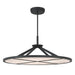 Stiles LED Pendant - Sand Coal Black with Alabaster - Minka-Lavery