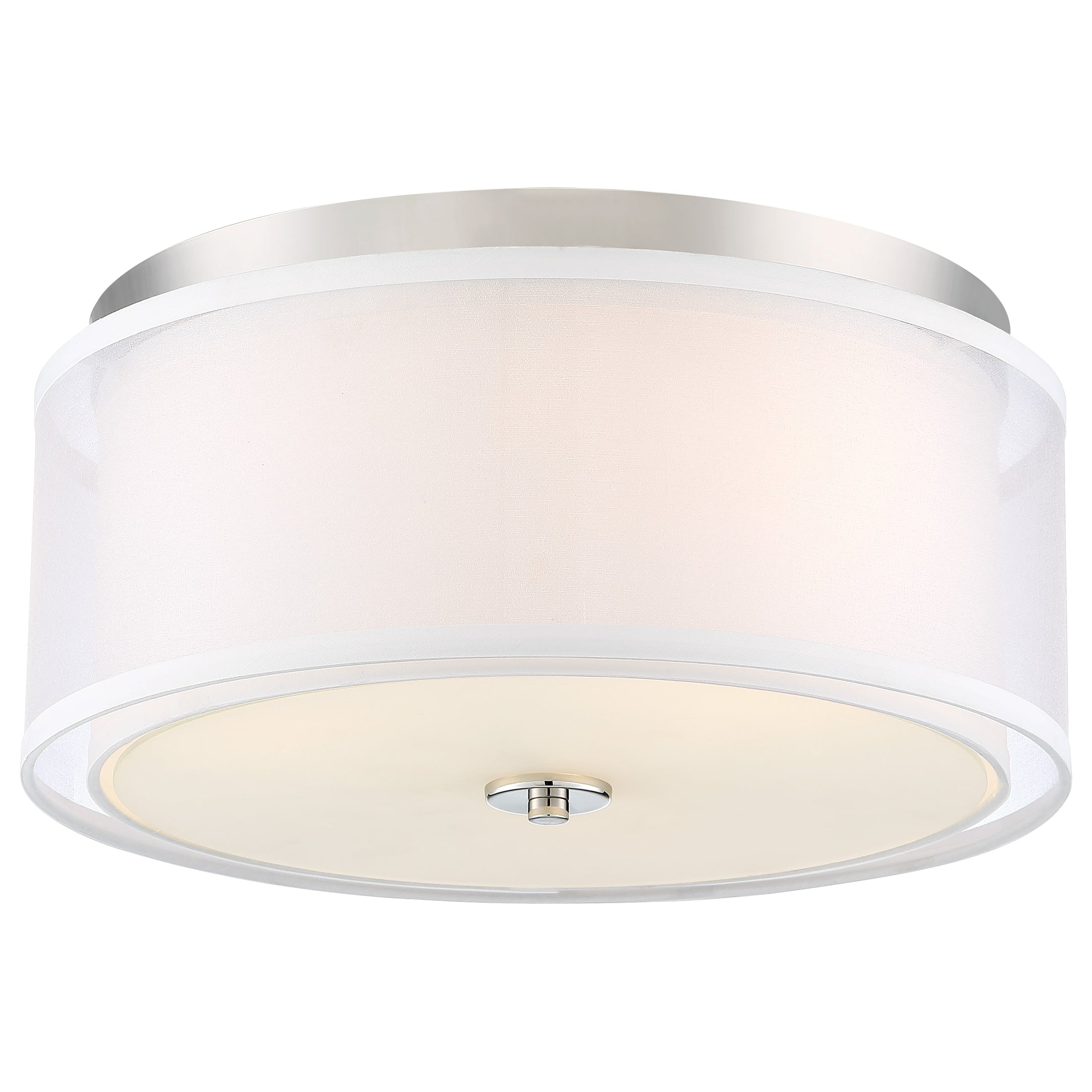 Studio 5 3 Light Flush Mount in Polished Nickel Finish with Clear Glass - Minka-Lavery