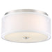 Studio 5 3 Light Flush Mount in Polished Nickel Finish with Clear Glass - Minka-Lavery