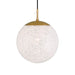 Langford 1-Light Pendant - Legacy Brass with Art Glass - Minka-Lavery
