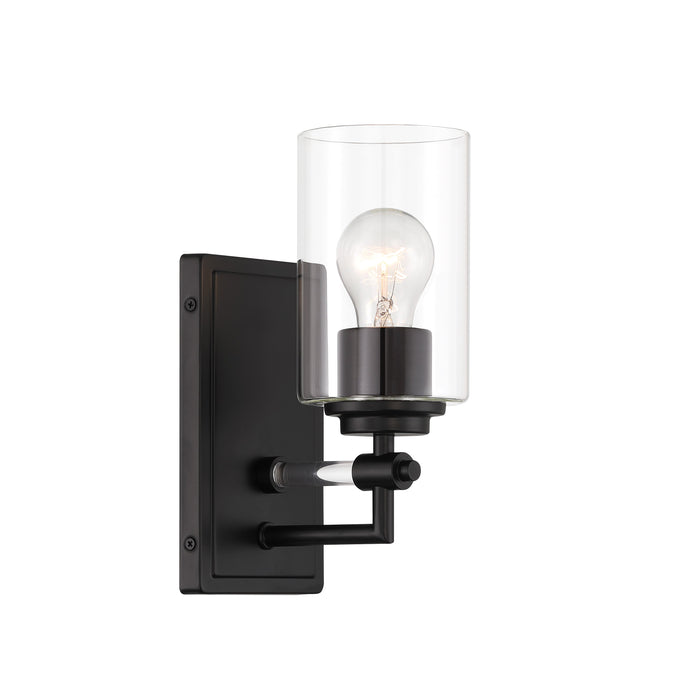 Binsly 1 Light Bath Vanity in Coal Black Finish with Reversible Mounting - Minka-Lavery