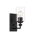 Binsly 1 Light Bath Vanity in Coal Black Finish with Reversible Mounting - Minka-Lavery