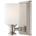 Load image into Gallery viewer, Harbour Point 1 Light Bath Light in a Brushed Nickel Finish with Etched Opal Glass - Minka-Lavery
