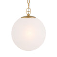 Load image into Gallery viewer, Marbelle 1-Light Pendant - Legacy Brass with Etched Alabaster Glass - Minka-Lavery
