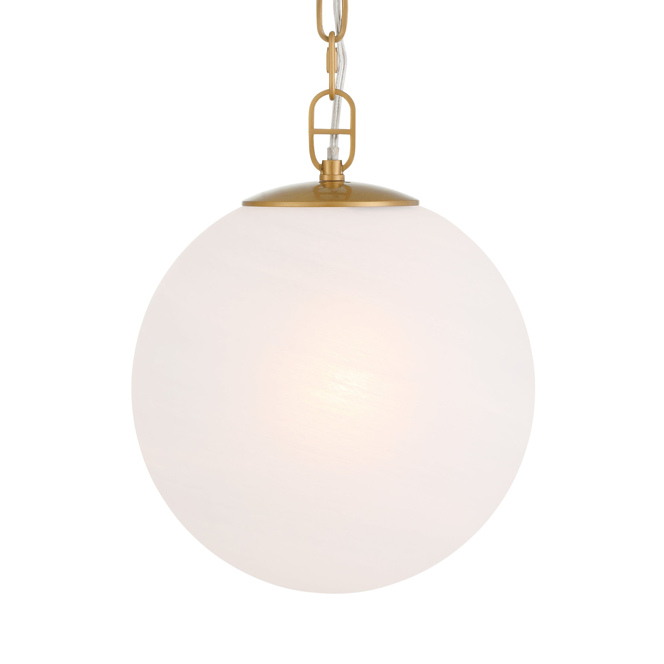 Marbelle 1-Light Pendant - Legacy Brass with Etched Alabaster Glass - Minka-Lavery
