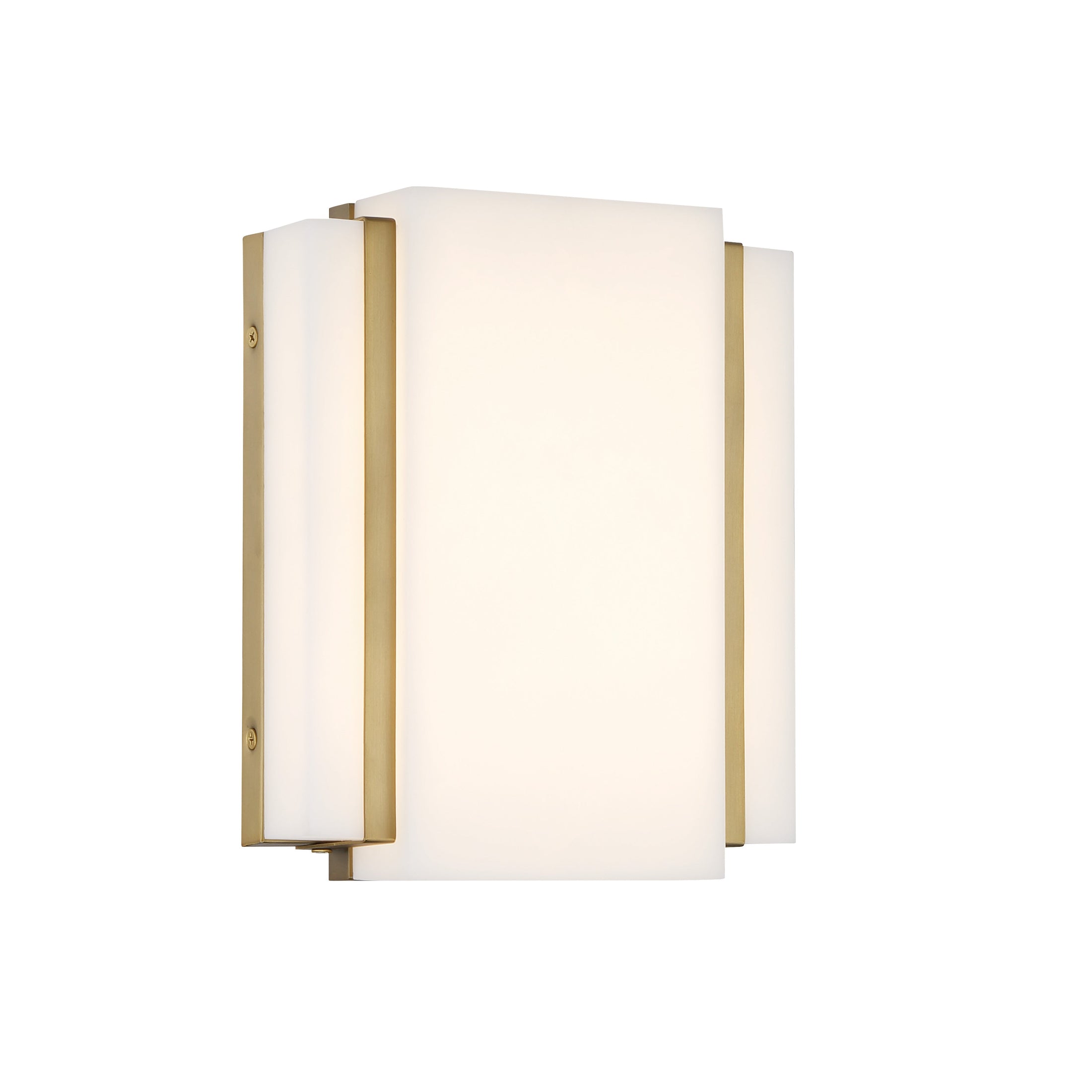 TANZAC 10" LED Wall Sconce in Soft Brass Finish with Faux Alabaster - Minka-Lavery