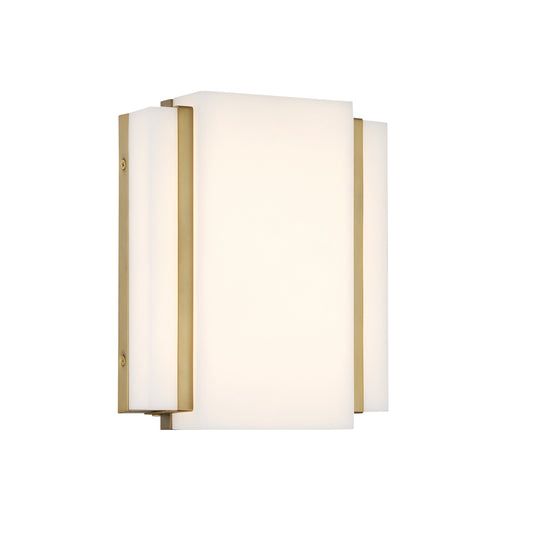 TANZAC 10" LED Wall Sconce in Soft Brass Finish with Faux Alabaster - Minka-Lavery