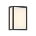 Load image into Gallery viewer, Marlborough LED Outdoor Sconce - Sand Coal Black with Etched White Glass - Minka-Lavery
