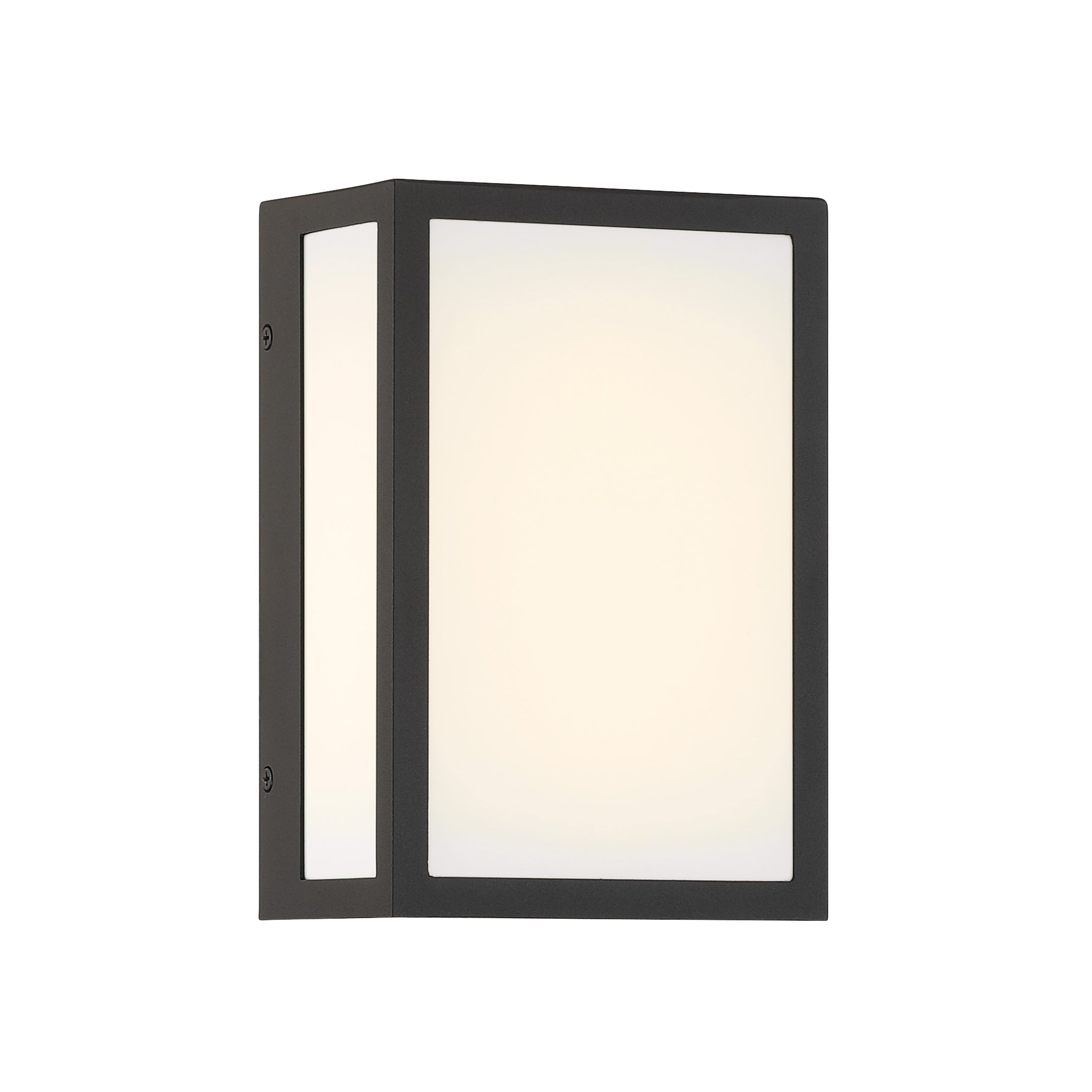 Marlborough LED Outdoor Sconce - Sand Coal Black with Etched White Glass - Minka-Lavery