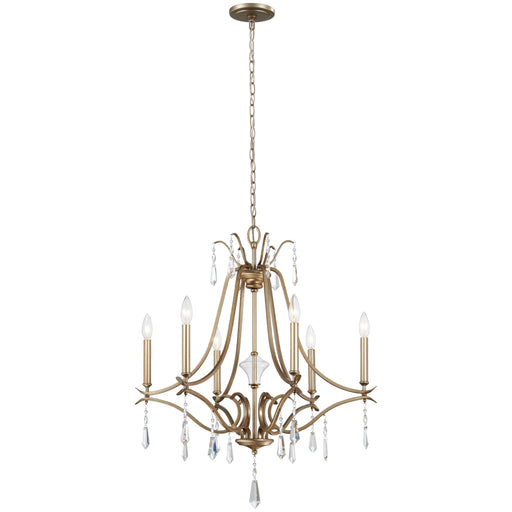 Laurel Estate 6 Light Chandelier in Brio Gold Finish - Minka-Lavery