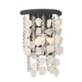 Load image into Gallery viewer, Shimmering Elegance 1 Light Wall Sconce in Sand Coal with Quartz Crystalline and Cut Glass Beads. - Minka-Lavery
