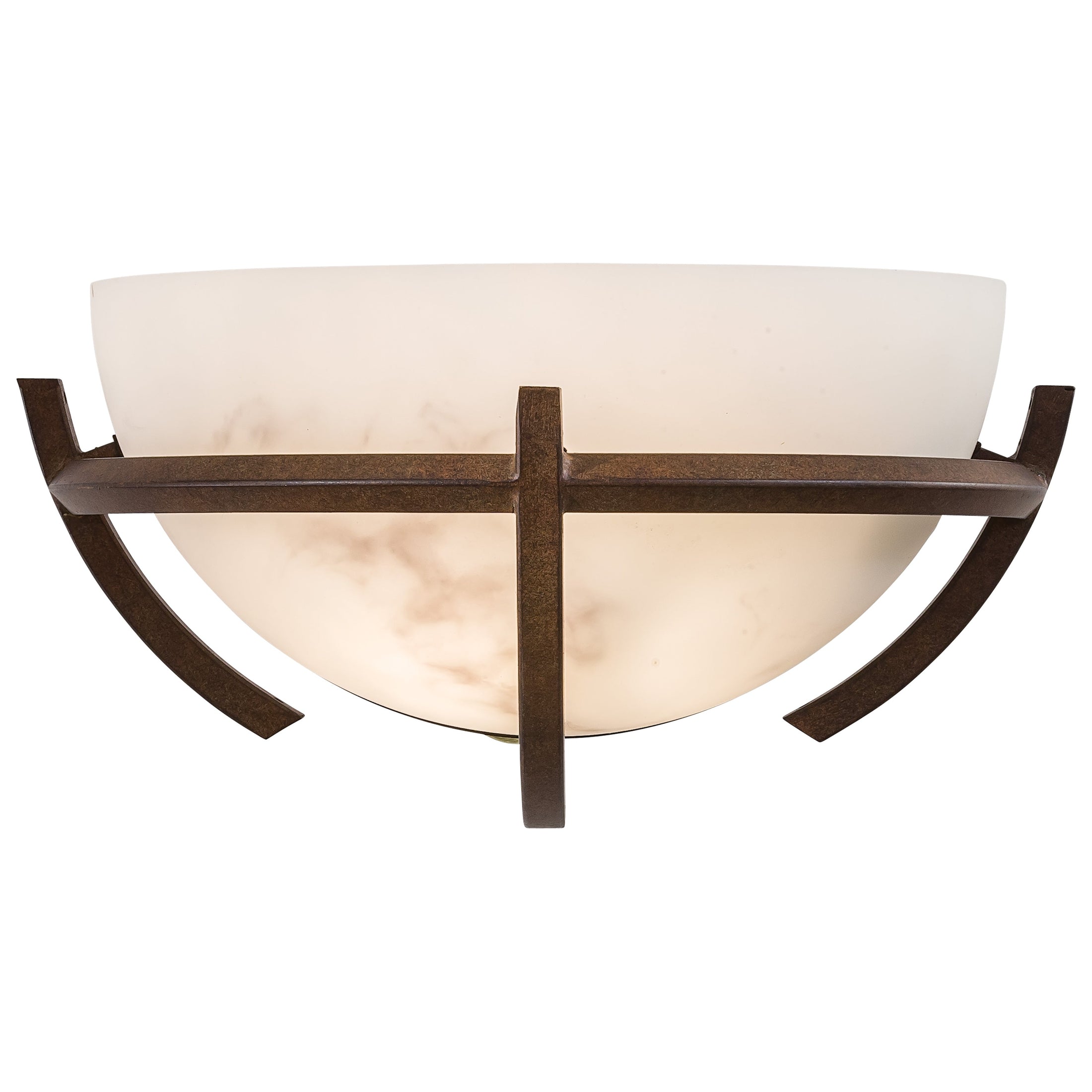 Calavera™ 1 Light Wall Sconce in Nutmeg™ Finish with Alabaster Dust™ Shades - Minka-Lavery