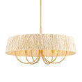 Load image into Gallery viewer, Hellia 6-Light Pendant - Legacy Brass with Natural Abaca Rope - Minka-Lavery
